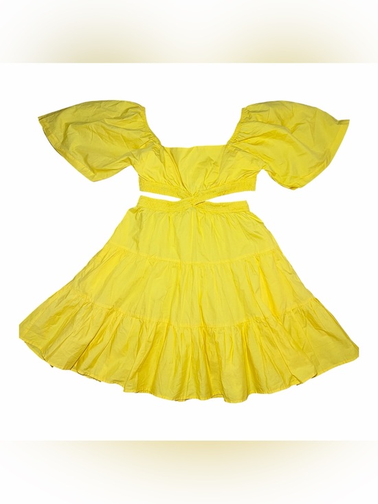 Dee Daily Dresses & Skirts - Dee Daily Size Large Yellow Off Shoulder Split Dress
